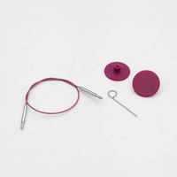 Thin Purple 360 degree Swivel IC Cable 40cm
