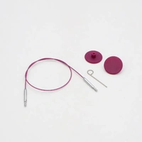Thin Purple 360 degree Swivel IC Cable 50cm