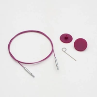 Thin Purple 360 degree Swivel IC Cable 120cm