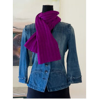 Hand Knitted Scarf A15 Violet