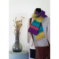 Hand Knitted Scarf K1016 Stone