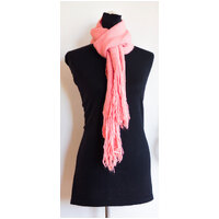 Hand Woven Scarf A11 Coral