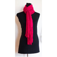 Hand Woven Scarf A12 Fuchsia