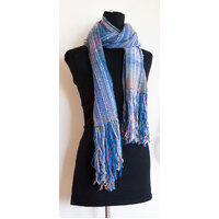 Hand Woven Scarf K1015 Sky