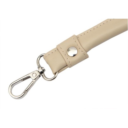 Faux Leather Handle- Beige