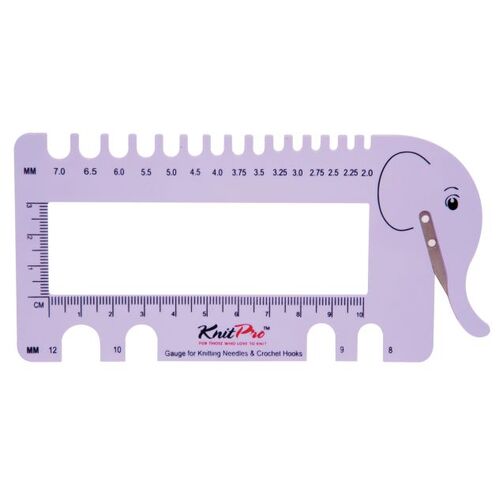 Needle View Sizer with Yarn Cutter - Lilac