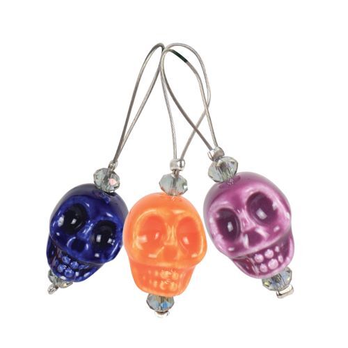 Zooni Stitch Marker - Skull Candy